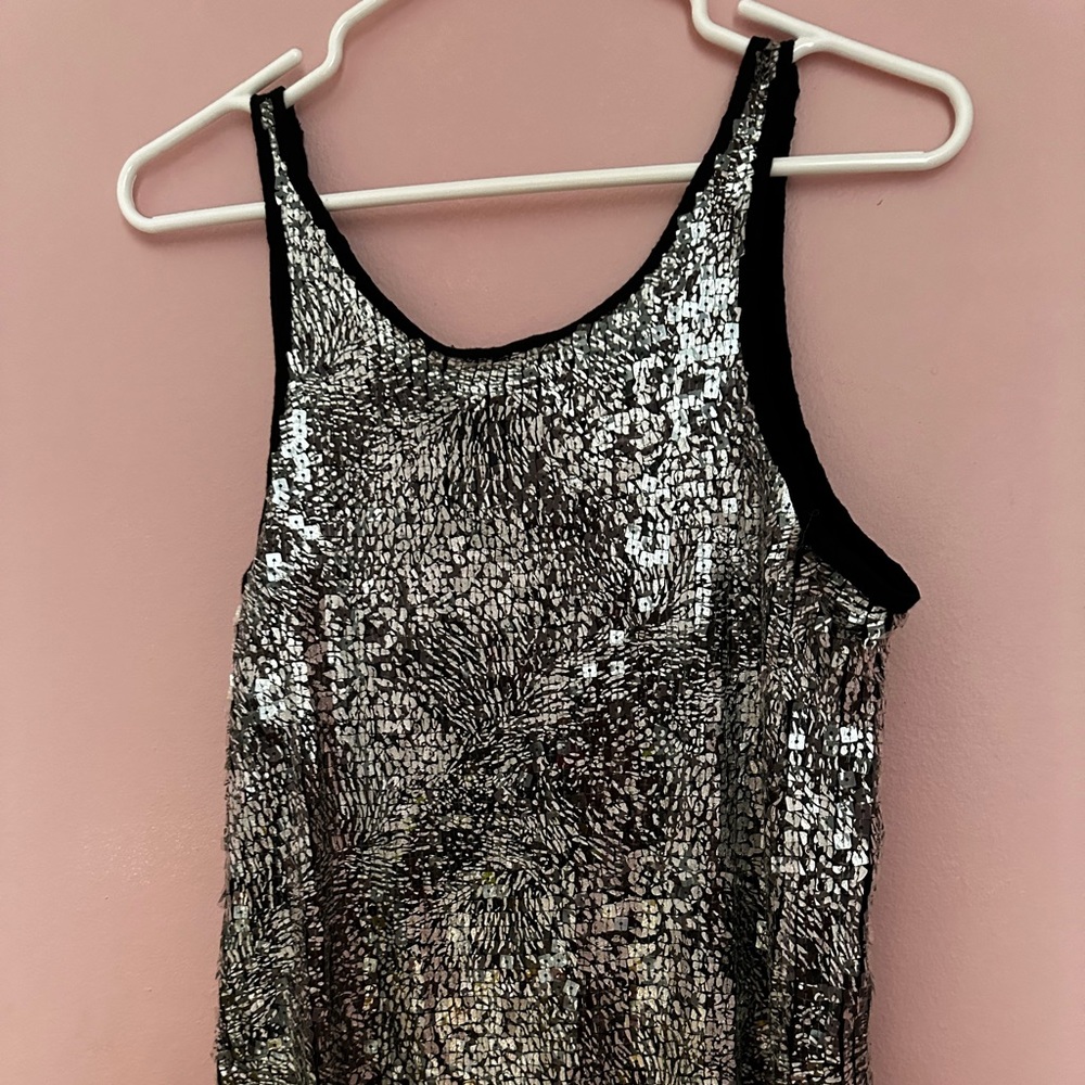 Aqua mini dress vintage sz L